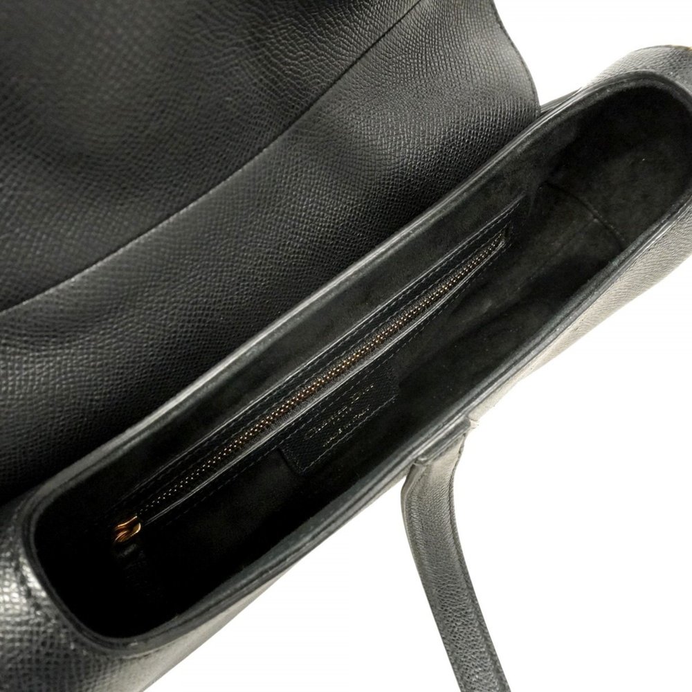 Christian Dior Handbag Saddle Bag Leather Black Women's - Picture 4 of 16